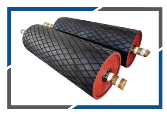 Pulleys with Rubber Lagging